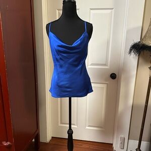Endless Rose Blue Fitted Sleeveless Camisole